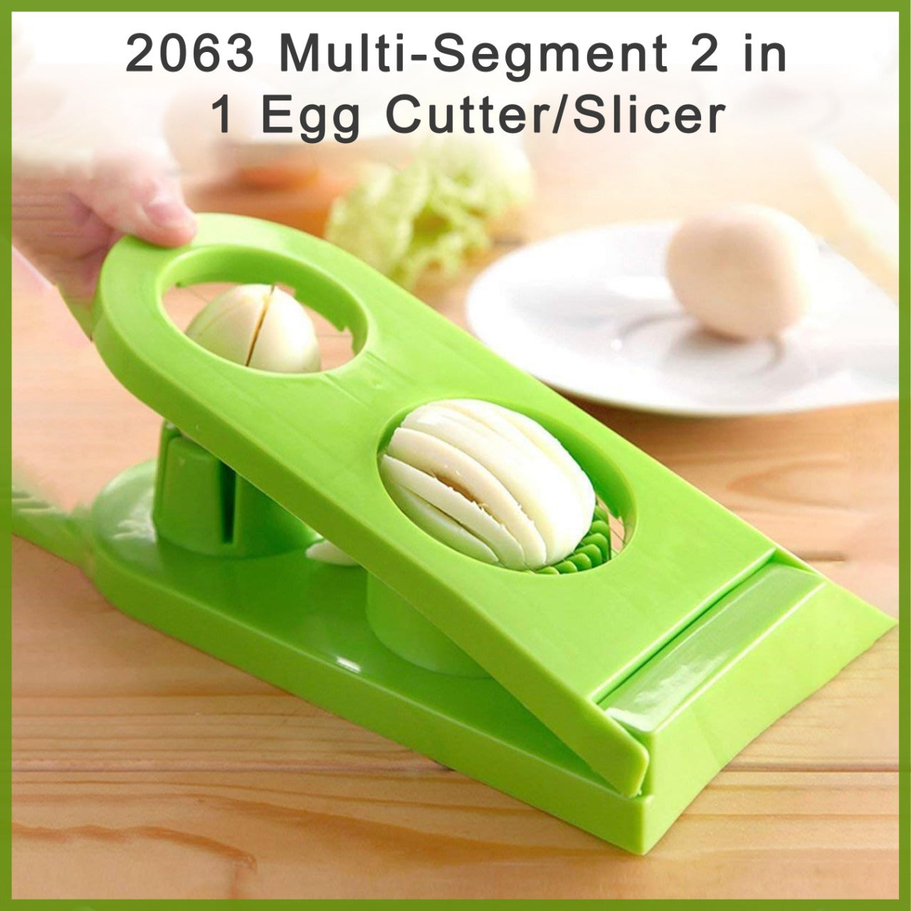 Multi-Segment 2 in 1 Egg Cutter/Slicer