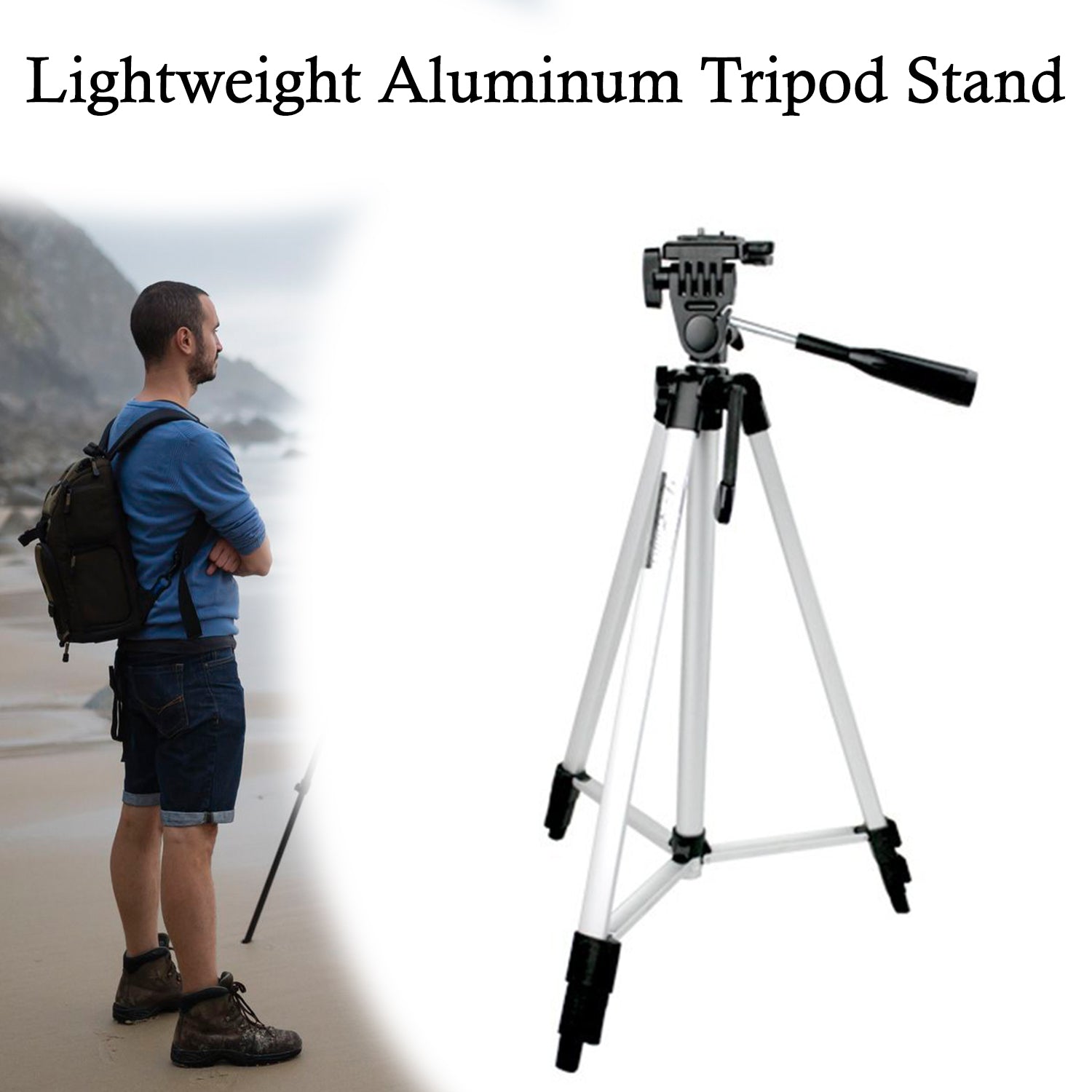 Long Lightweight Aluminum Tripod Stand
