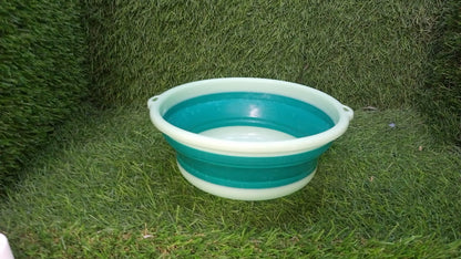 MULTI-PURPOSE PORTABLE COLLAPSIBLE FOLDING TUB, WITH HANGING HOLE & SAVE STORAGE SPACE, ALSO USE FOR MULTI USE
