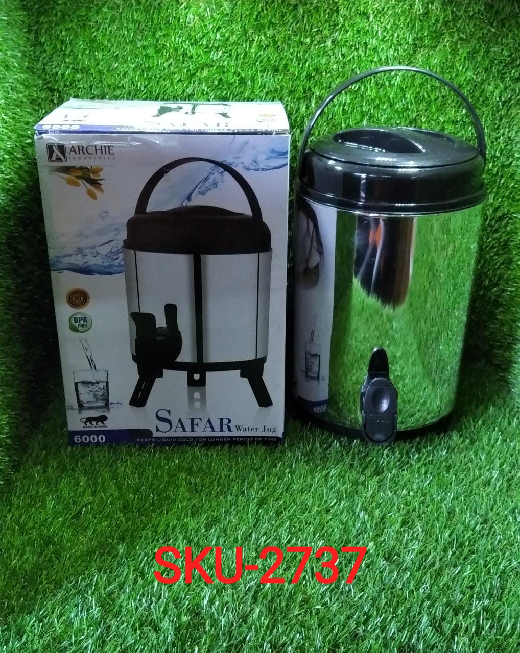2737 6 Ltr Water Jug used to store and serve water and some other beverages also in all kinds of household and official places etc.