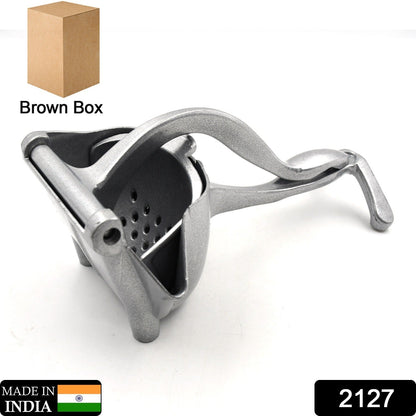 Manual Aluminium Metal Fruit Press Juicer  ( Brown Box )