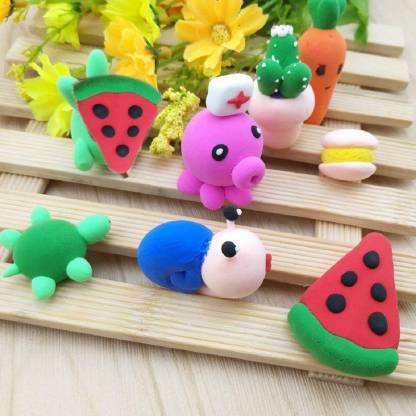 Non-Toxic Creative 30 Dough Clay 5 Different Colors, (Pack of 6 Pcs)