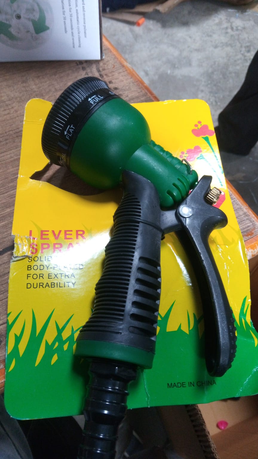 Adjustable 8 Pattern Water Spray Gun Trigger High Pressure For vehicle & cleaning Garden Lawn, Grass rinse, flat, soak & washing for Car Bike Plants Pressure Washer water Nozzle