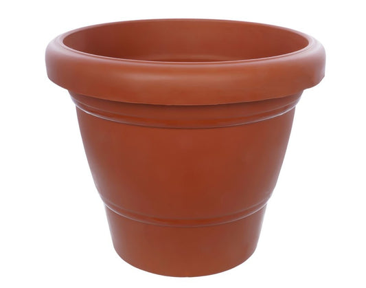 Garden Heavy Plastic Planter Pot/Gamla 8 inch (Brown, Pack of 1, Medium) 